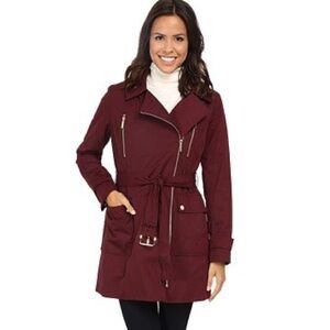 Michael Kors Burgundy Trench Coat